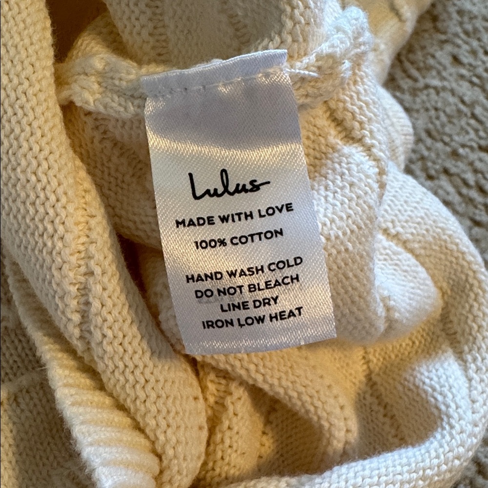 Lulu's Chic Ribbed Crop Top Sweater - Picture 6 of 7